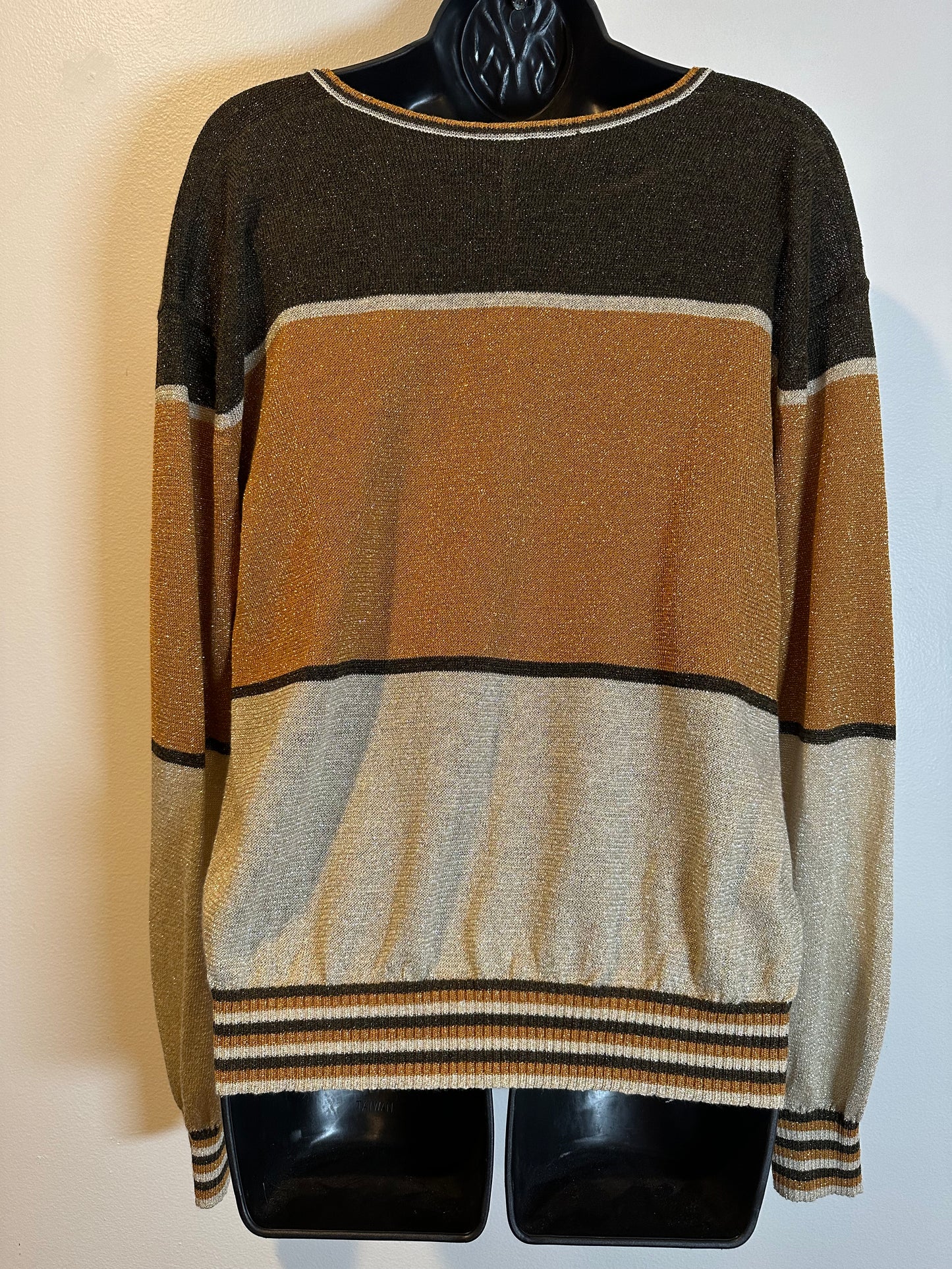 Free People Women's Gold Dust Colorblock Sweater, Size M